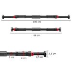 Hrazda na cvičenie medzi steny 66-100 cm – Obrázok 6