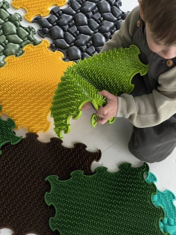 Senzorická podložka Stimulative Rainbow – 9 ks 30×30 cm – Obrázok 4