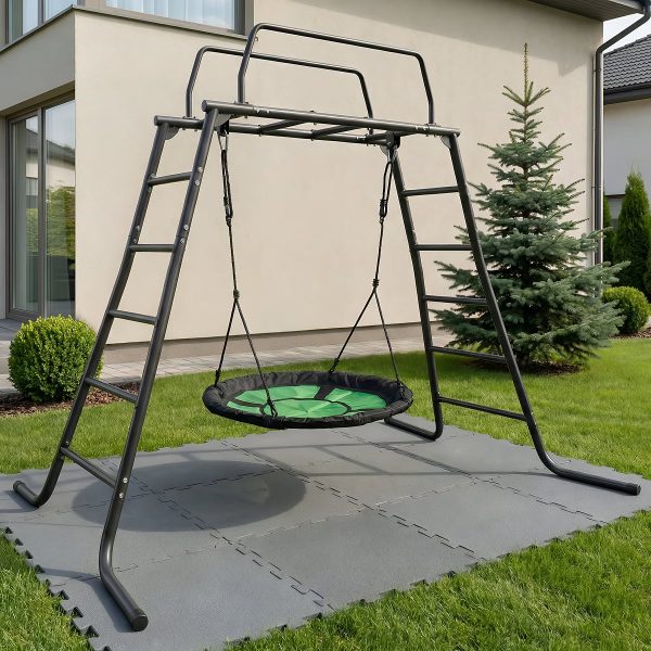 Záhradné ihrisko M-Bars Deluxe + bocianie hniezdo – Obrázok 2