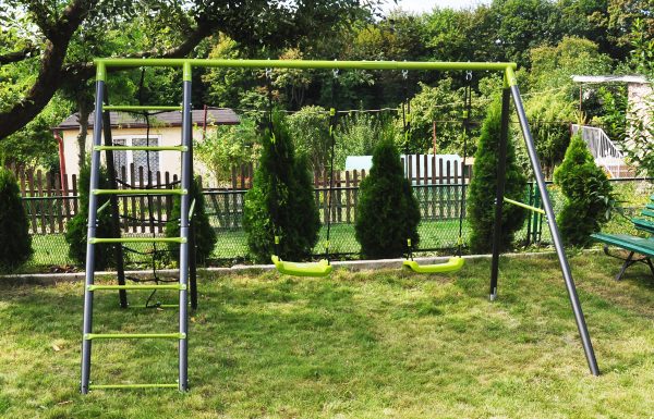 Dvojitá hojdačka s lezeckou sieťou Deluxe – Obrázok 10