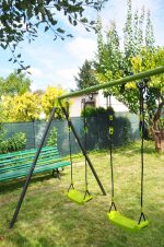Dvojitá hojdačka s lezeckou sieťou Deluxe – Obrázok 5