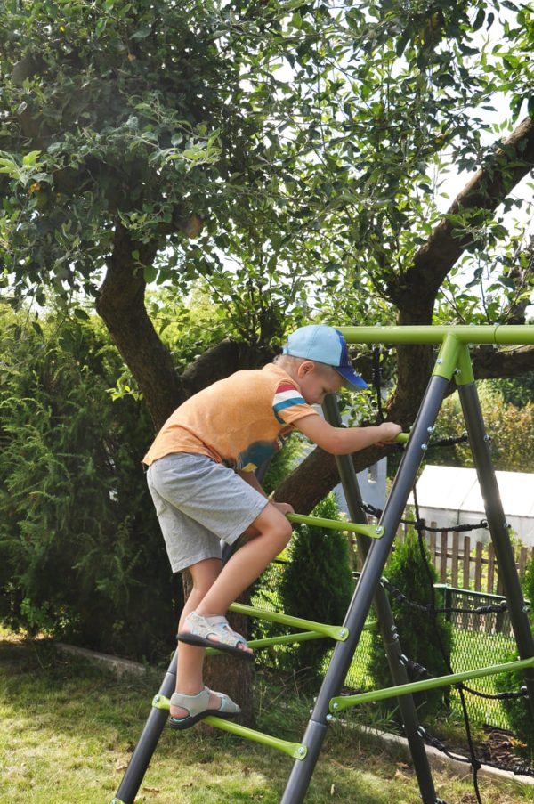Dvojitá hojdačka s lezeckou sieťou Deluxe – Obrázok 3