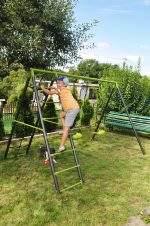 Dvojitá hojdačka s lezeckou sieťou Deluxe – Obrázok 14