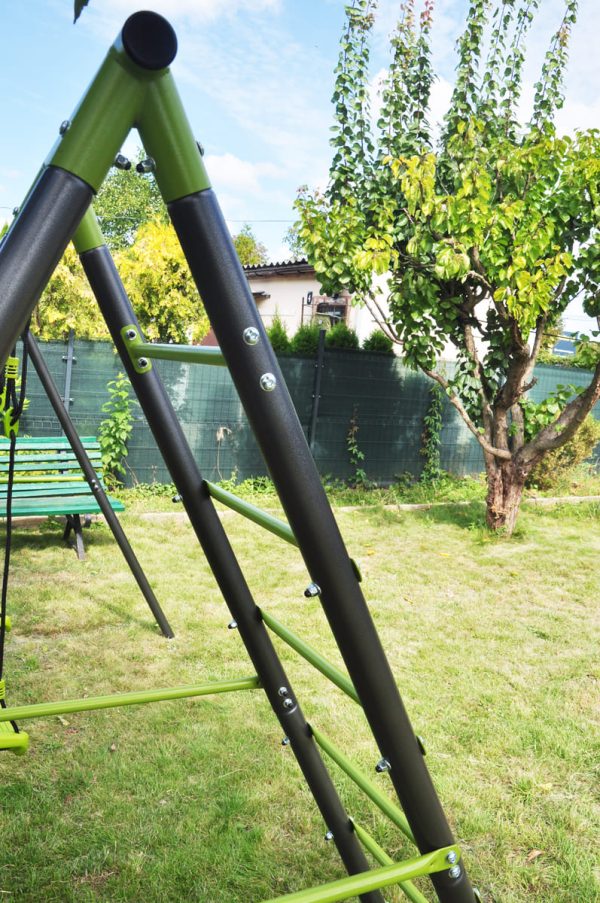 Dvojitá hojdačka s lezeckou sieťou Deluxe – Obrázok 7