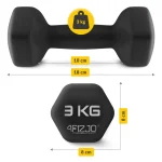 Hantľa 3 kg (2 ks) – Obrázok 5