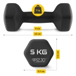 Hantľa 5 kg (2 ks) – Obrázok 3