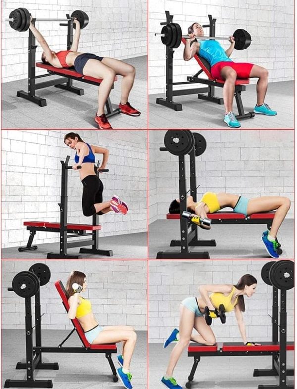 Posilňovacia lavica so stojanmi na činku X-Sport – Obrázok 6