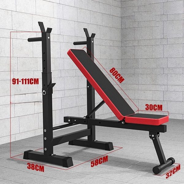 Posilňovacia lavica so stojanmi na činku X-Sport – Obrázok 3