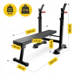 Ławka do ćwiczeń ze stojakiem PRO+ – Obrázok 7