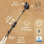 Montážna súprava na hojdaciu sieť do steny – Obrázok 7