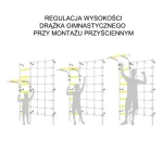 Rebrina na cvičenie Next 3 + lezecká stena Dino – Obrázok 11