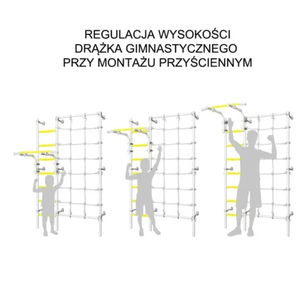 Rebrina na cvičenie Next 3 + lezecká stena Dino – Obrázok 11