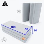 Gymnastický matrac 150x100x10 cm 3-dielny Comet – Obrázok 13