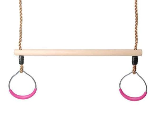 Okrúhle gymnastické kruhy + hrazda na cvičenie – Obrázok 4