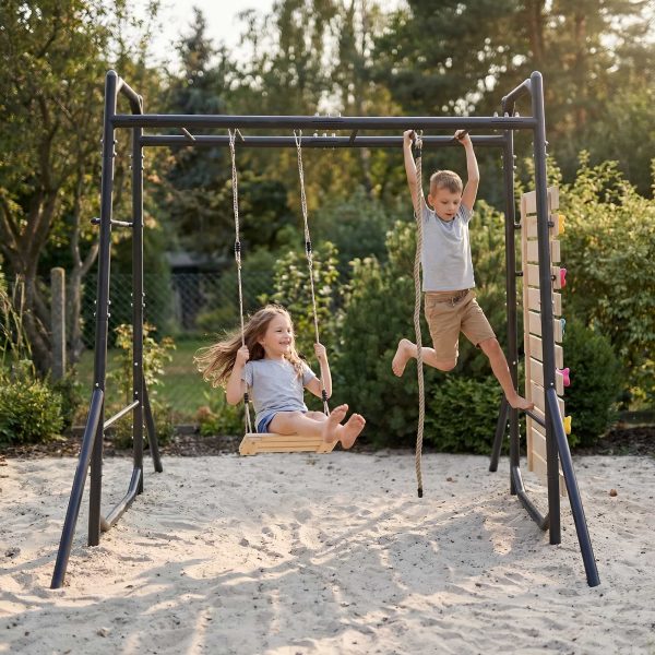 Záhradná posilňovňa detské ihrisko Monkey bar Sedadlo – Obrázok 8