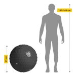Rehabilitačná lopta s výstupkami 65 cm – Obrázok 17
