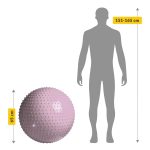 Rehabilitačná lopta s výstupkami 65 cm – Obrázok 14