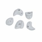 Horolezecké úchyty M 5 ks sivé