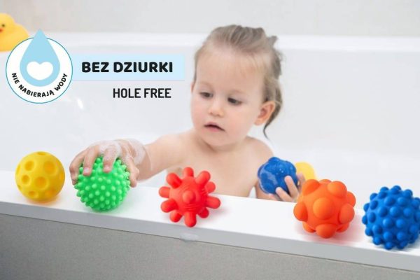 Senzorické loptičky 4 ks farebné – Obrázok 3