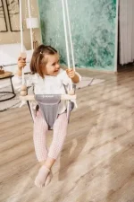 Hojdačka pre bábätko Junior Grey – Obrázok 2