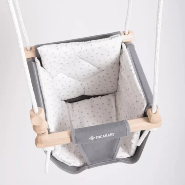 Hojdačka pre bábätko Junior Grey – Obrázok 5