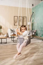 Hojdačka pre bábätko Junior Grey – Obrázok 3