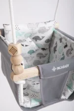 Hojdačka pre bábätko Junior Grey – Obrázok 8