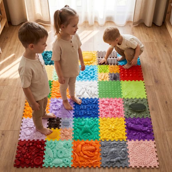 Senzorická podložka Wonderwold 36 ks 25x25 cm – Obrázok 2