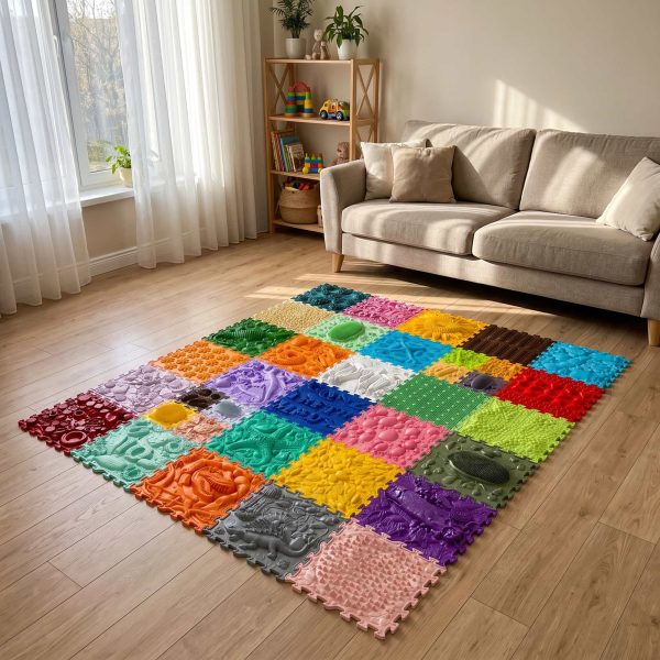 Senzorická podložka Wonderwold 36 ks 25x25 cm – Obrázok 4
