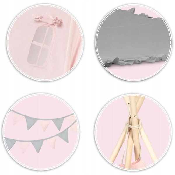 Bavlnený stan tipi Barbie – Obrázok 9