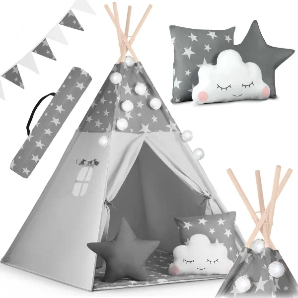 Bavlnený stan tipi – Hviezdičky – Obrázok 4