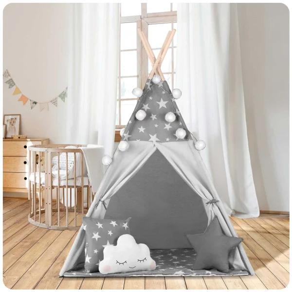 Bavlnený stan tipi – Hviezdičky – Obrázok 5