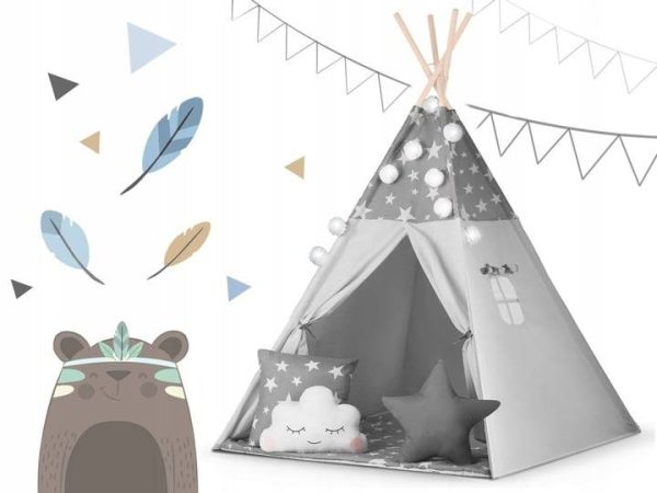 Bavlnený stan tipi – Hviezdičky – Obrázok 8