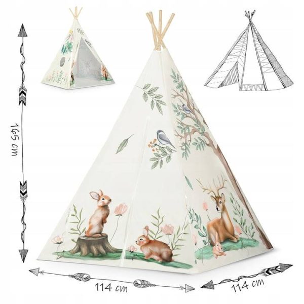Polyesterový stan tipi Zajíčtek – Obrázok 3