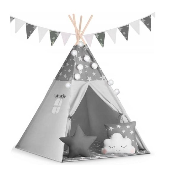 nukido-stars-namiot-tipi.jpg Bavlnený stan tipi – Hviezdičky – Obrázok 1