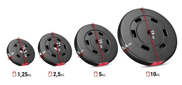 Súprava kompozitných závaží 30 kg – Obrázok 2